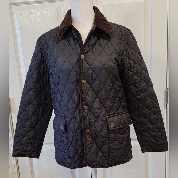 Brooks Brothers Jackets & Blazers - BROOKS BROTHERS Diamond Quilted Barn Coat Navy Blue - Size Medium